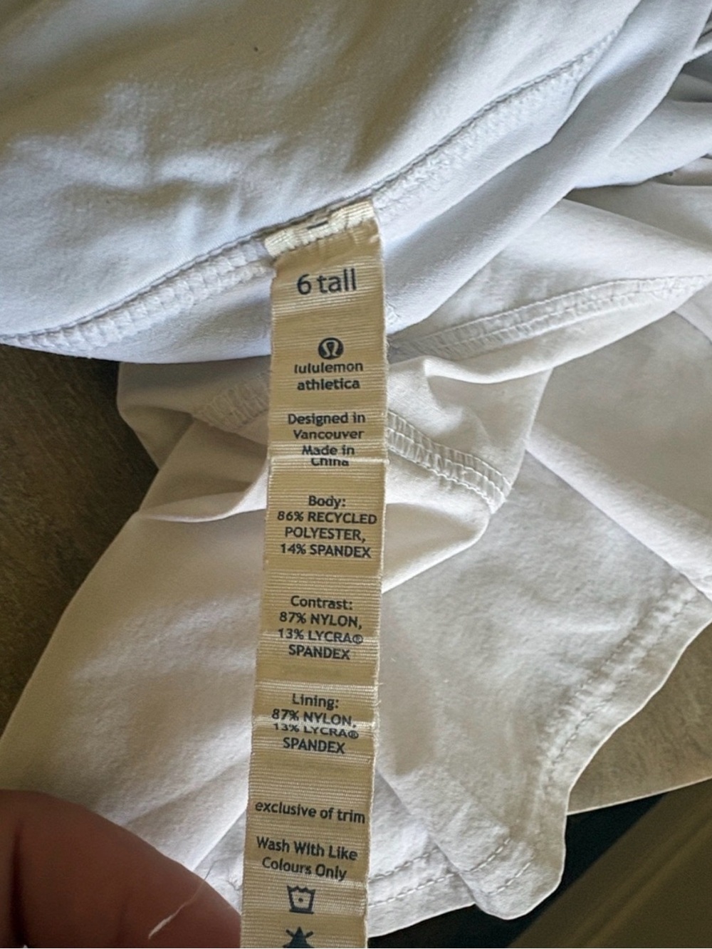 lululemon athletica White Tennis Skirt - Picture 7 of 8